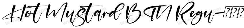Hot Mustard BTN Regu字体转换